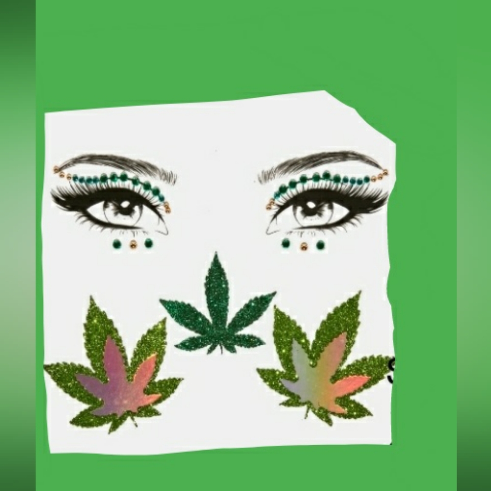 Weed Be Good Face & Body Jewels